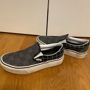 Platform Checkered Vans
